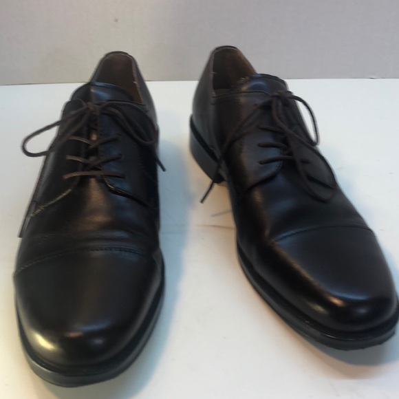 Chaps Brown Derby Dress Shoes Size 13 - Picture 2 of 13